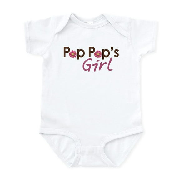 CafePress - Pop Pop's Girl Infant Bodysuit - Baby Light Bodysuit, Size Newborn - 24 Months