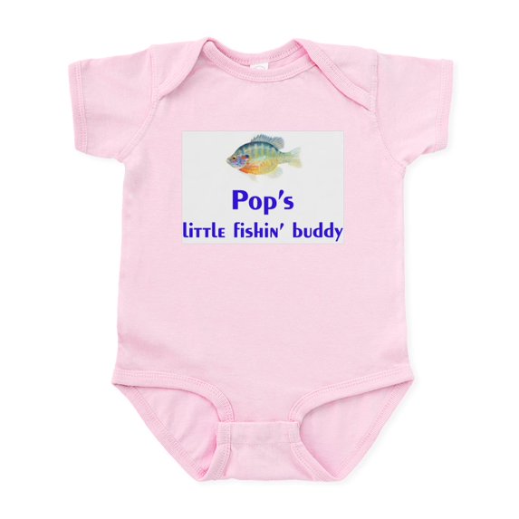 CafePress - Pop's Fishin Buddy Infant Bodysuit - Baby Light Bodysuit, Size Newborn - 24 Months
