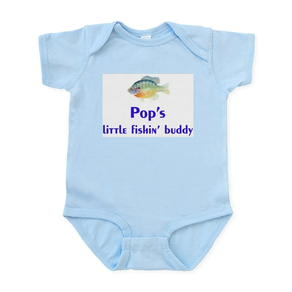 CafePress - Pop's Fishin Buddy Infant Bodysuit - Baby Light Bodysuit, Size Newborn - 24 Months