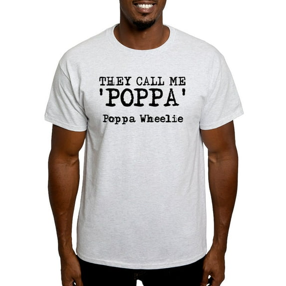 CafePress - Poppa Wheelie Dirt Bike Motocross Shirt Funny Ligh - Men's Classic Graphic T-Shirt