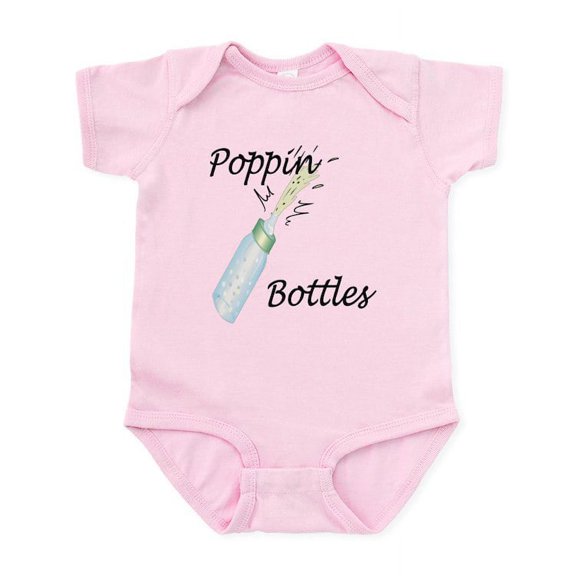 CafePress - Poppin Bottles Body Suit - Baby Light Bodysuit, Size Newborn - 24 Months