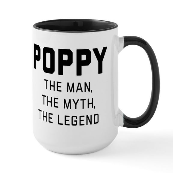 CafePress - Poppy - 15 oz Ceramic Large White Novelty Mug