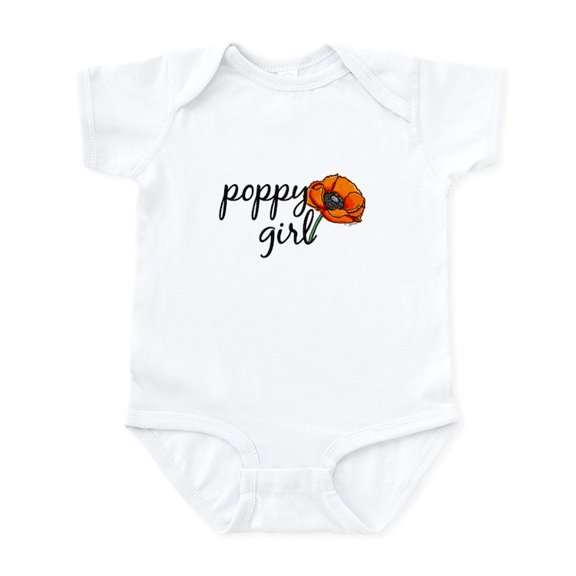 CafePress - Poppy Girl Infant Creeper - Baby Light Bodysuit, Size Newborn - 24 Months