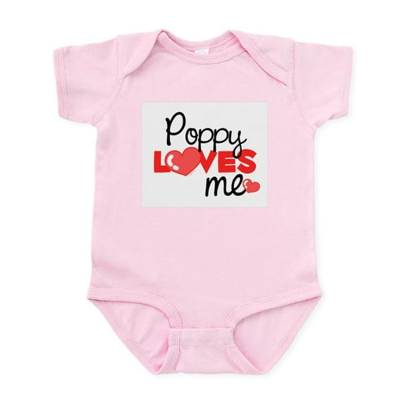 CafePress - Poppy Love Me (Red) Infant Bodysuit - Baby Light Bodysuit, Size Newborn - 24 Months
