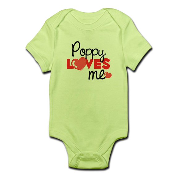 CafePress - Poppy Love Me (Red) Infant Bodysuit - Baby Light Bodysuit