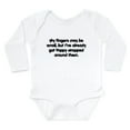 thumbnail image 1 of CafePress - Poppy's Wrapped (Black) Long Sleeve Infant Bodysui - Long Sleeve Cotton Baby Bodysuit, 1 of 4