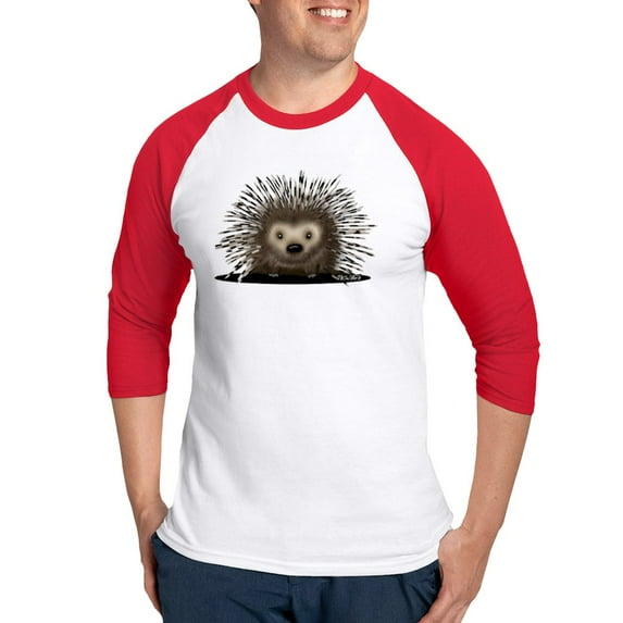 CafePress - Porcupine Baseball Jersey - Cotton Baseball Jersey, 3/4 Raglan Sleeve Shirt