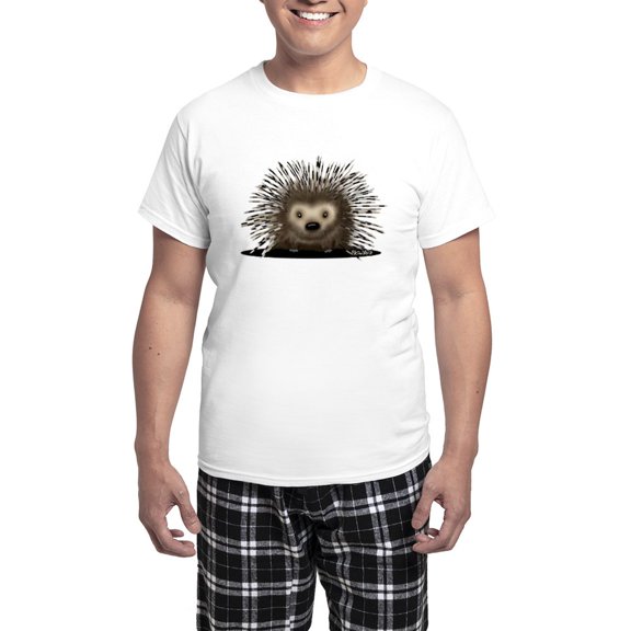 CafePress - Porcupine Men's Light Pajamas - Men's Light Loose Fit Cotton Pajama Set
