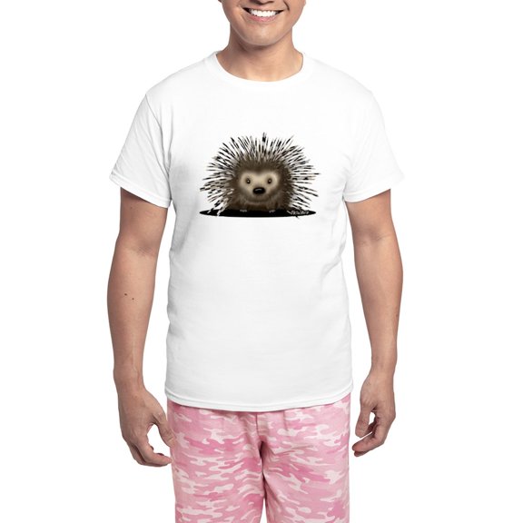 CafePress - Porcupine Men's Light Pajamas - Men's Light Loose Fit Cotton Pajama Set