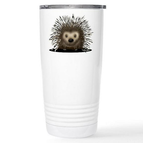 CafePress - Porcupine Stainless Steel Travel Mug - Insulated Stainless Steel Travel Tumbler 20 oz.
