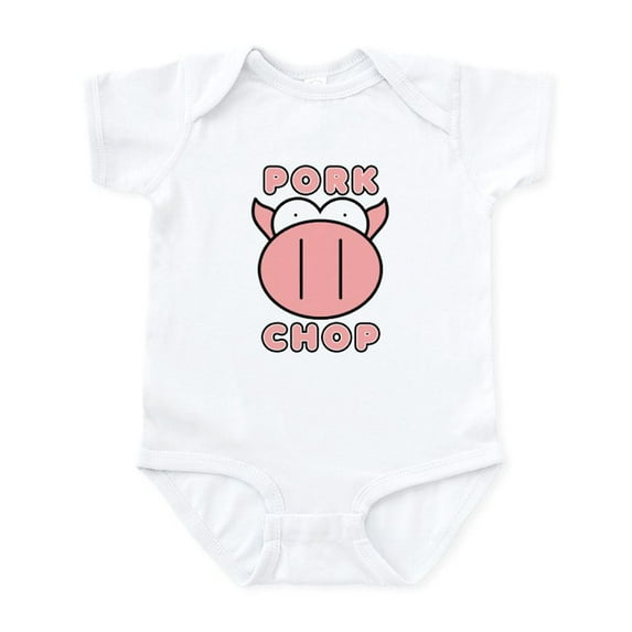 CafePress - Pork Chop Infant Bodysuit - Baby Light Bodysuit, Size Newborn - 24 Months