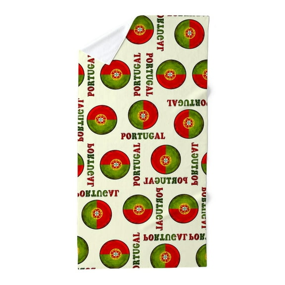 CafePress - Portugal Flag Pattern - Large Beach Towel, Soft 30"x60" Towel with Unique Design