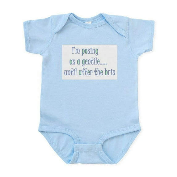 CafePress - Posing Till After The Bris Infant Bodysuit - Baby Light Bodysuit, Size Newborn - 24 Months