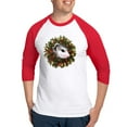 thumbnail image 1 of CafePress - Possum Wreath Baseball Jersey - Cotton Baseball Jersey, 3/4 Raglan Sleeve Shirt, 1 of 4