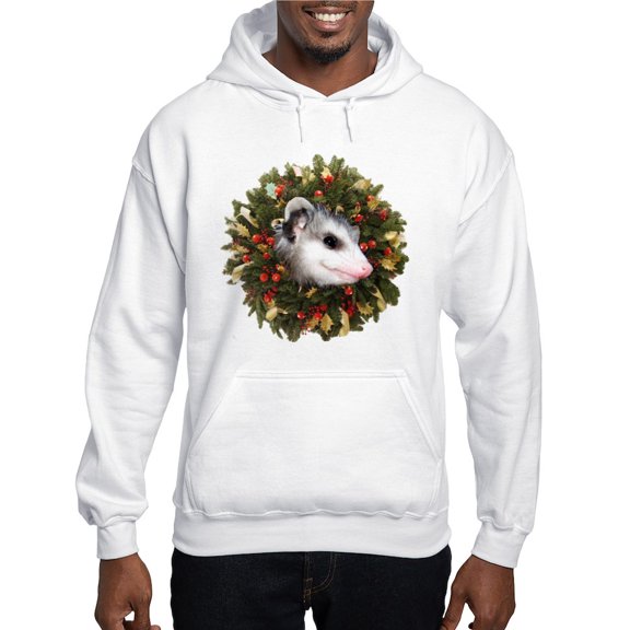 CafePress - Possum Wreath Hooded Sweatshirt - Pullover Hoodie, Hooded Sweatshirt