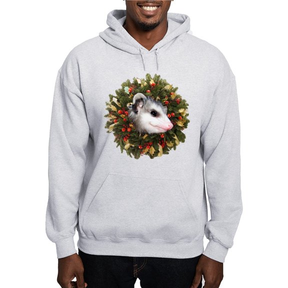 CafePress - Possum Wreath Hooded Sweatshirt - Pullover Hoodie, Hooded Sweatshirt