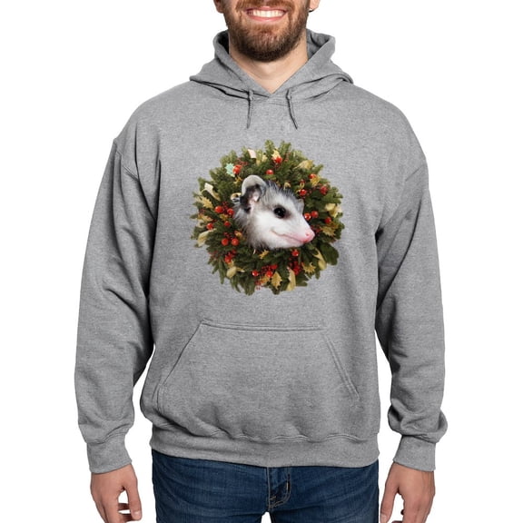 CafePress - Possum Wreath Hooded Sweatshirt - Pullover Hoodie, Hooded Sweatshirt