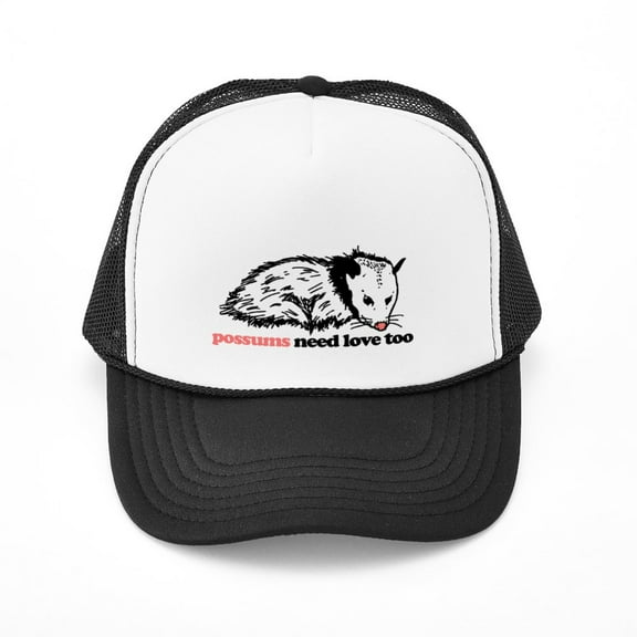 CafePress - Possums Need Love Too - Adjustable Unisex Printed Trucker Hat with Mesh Back