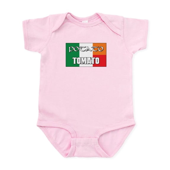 CafePress - Potato Tomato Irish Italian Infant Bodysuit - Baby Light Bodysuit, Size Newborn - 24 Months