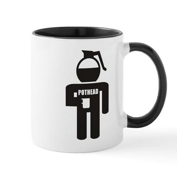 CafePress - Pothead Mug - 11 oz Ceramic Mug - Novelty Coffee Tea Cup