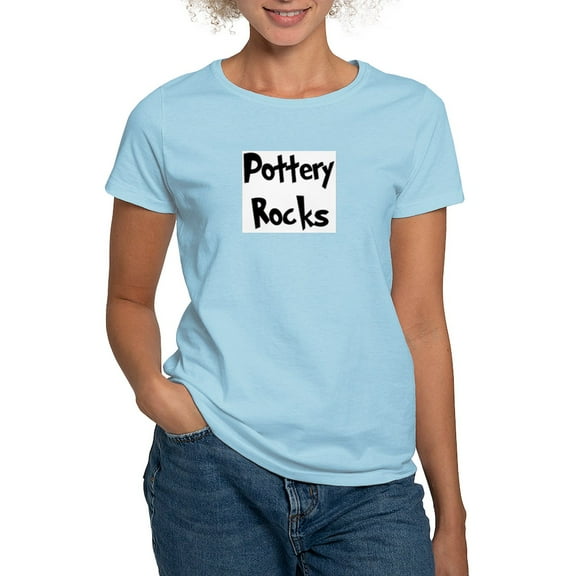 CafePress - Pottery Rocks Women's Pink T Shirt - Women's Classic T-Shirt