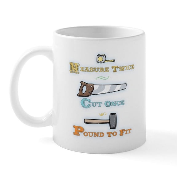 CafePress - Pound To Fit Mug - 11 oz Ceramic Mug - Novelty Coffee Tea Cup