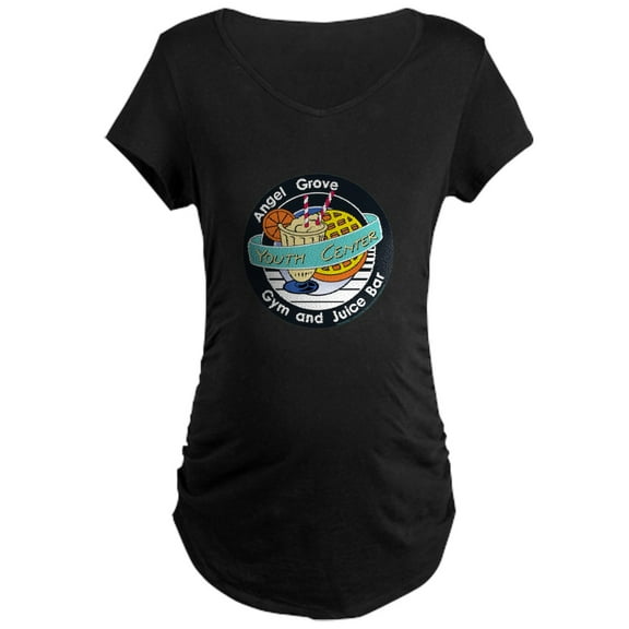 CafePress - Power Rangers Angel Grov Women's Maternity T Shirt - Maternity Dark T-Shirt