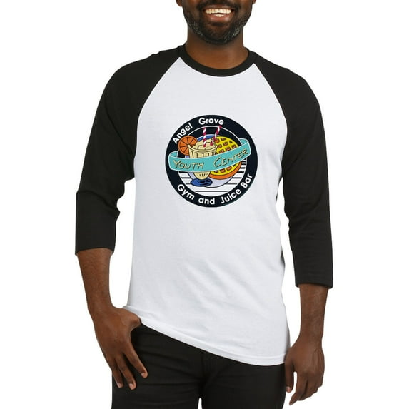 CafePress - Power Rangers Angel Grove Gym - Cotton Baseball Jersey, 3/4 Raglan Sleeve Shirt