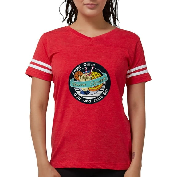 CafePress - Power Rangers Angel Grove Women's Football T Shirt - Womens Football Shirt