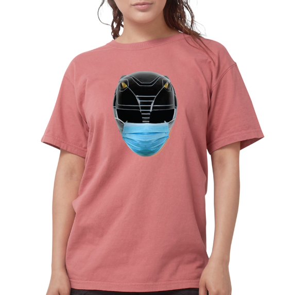 CafePress - Power Rangers Blac Women's Comfort Colors® T Shirt - Womens Comfort Colors® Shirt