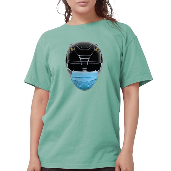 CafePress - Power Rangers Blac Women's Comfort Colors® T Shirt - Womens Comfort Colors® Shirt