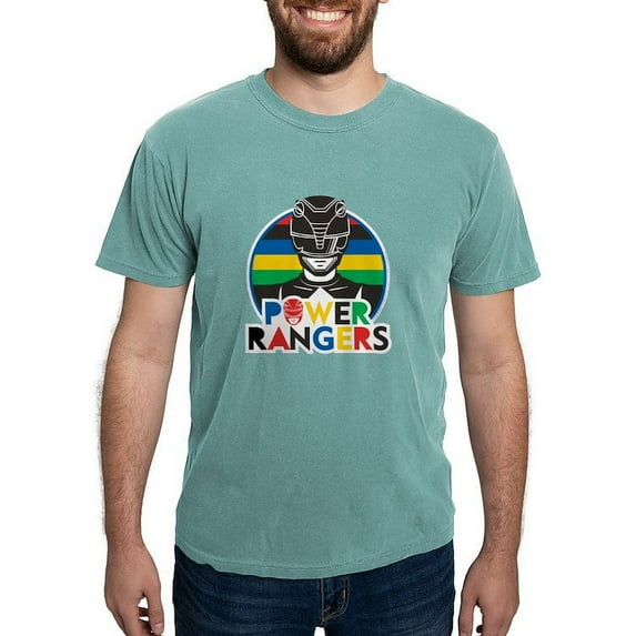 CafePress - Power Rangers Black Men's Comfort Colors® T Shirt - Mens Comfort Colors Shirt