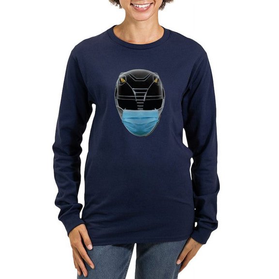 CafePress - Power Rangers Black Ra Women's Long Sleeve T Shirt - Women's Long Sleeve Graphic Tee Casual Fit