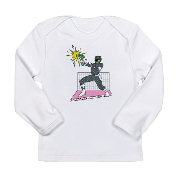 CafePress - Power Rangers Black Ran Long Sleeve Infant T Shirt - Long Sleeve Infant T-Shirt