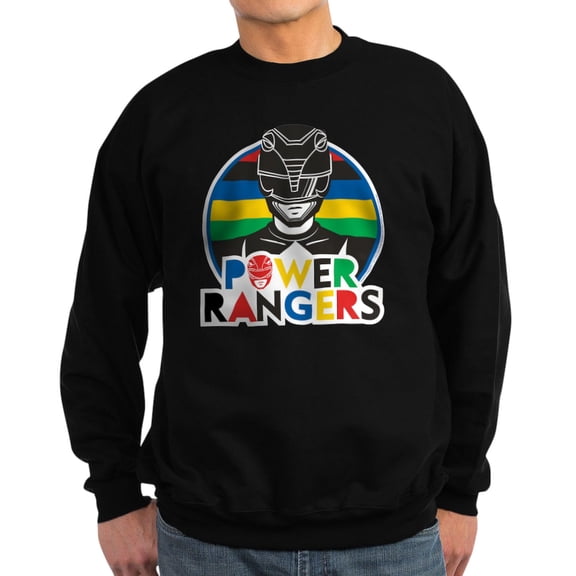 CafePress - Power Rangers Black Rang - Classic Crew Neck Sweatshirt