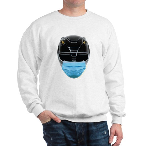 CafePress - Power Rangers Black Rang - Crew Neck Sweatshirt