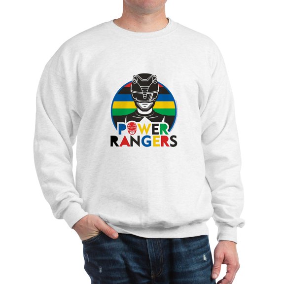 CafePress - Power Rangers Black Rang - Crew Neck Sweatshirt