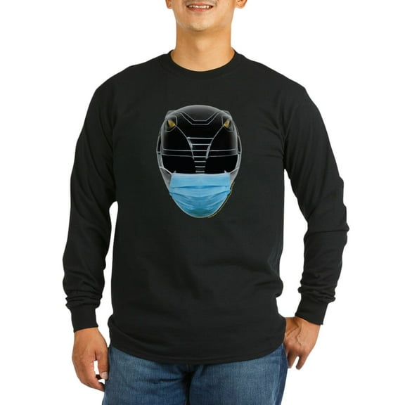 CafePress - Power Rangers Black Rang Men's Long Sleeve T Shirt - Long Sleeve Dark T-Shirt
