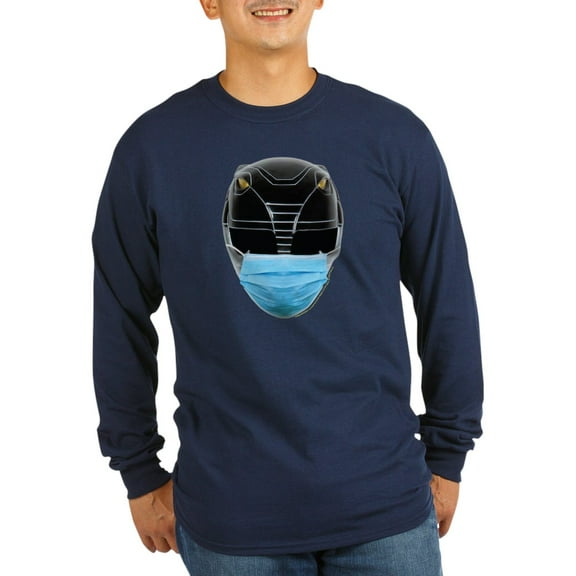 CafePress - Power Rangers Black Rang Men's Long Sleeve T Shirt - Long Sleeve Dark T-Shirt