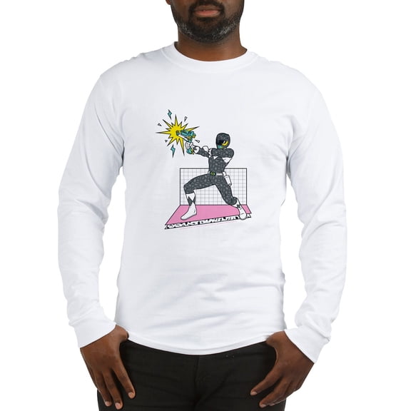 CafePress - Power Rangers Black Rang Men's Long Sleeve T Shirt - Unisex Cotton Long Sleeve T-Shirt