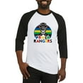 thumbnail image 1 of CafePress - Power Rangers Black Ranger - Cotton Baseball Jersey, 3/4 Raglan Sleeve Shirt, 1 of 4