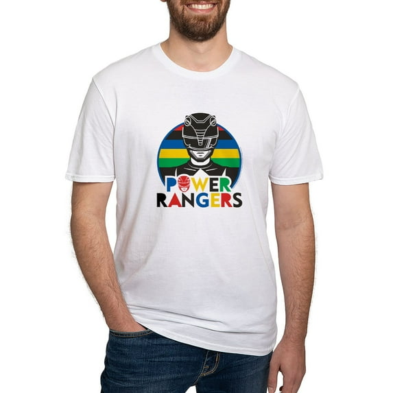 CafePress - Power Rangers Black Ranger Men's Classic T Shirt - Fitted T-Shirt, Vintage Fit Soft Cotton Tee