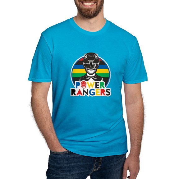 CafePress - Power Rangers Black Ranger Men's Classic T Shirt - Men's Fitted T-Shirt