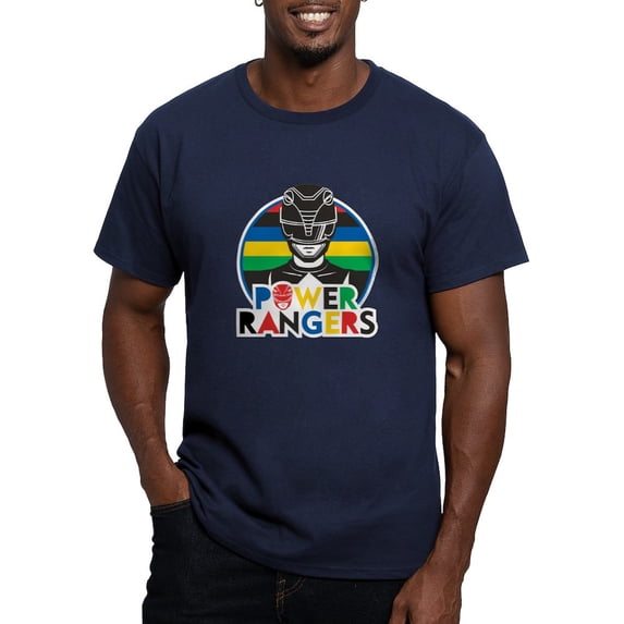 CafePress - Power Rangers Black Ranger Men's Classic T Shirt - Men's Fitted T-Shirt
