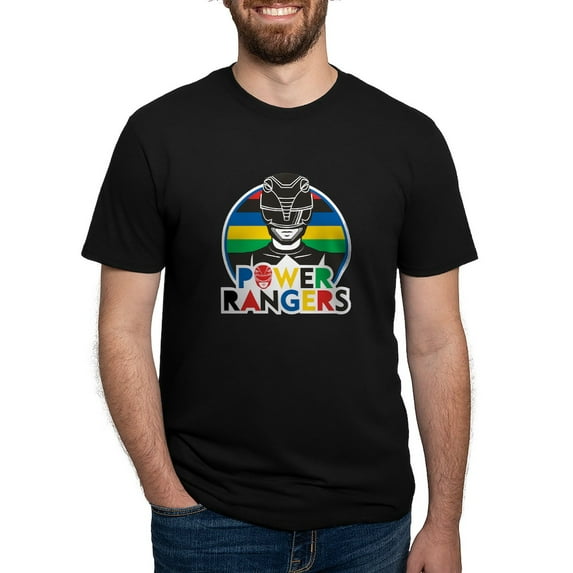 CafePress - Power Rangers Black Ranger Men's Deluxe T Shirt - Mens Tri-blend T-Shirt
