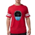 thumbnail image 1 of CafePress - Power Rangers Black Ranger Men's Football T Shirt - Mens Football Shirt, 1 of 4