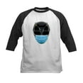 thumbnail image 1 of CafePress - Power Rangers Black Ranger W Kids Baseball T Shirt - Kids Cotton Baseball Jersey, 3/4 Sleeve Shirt, 1 of 4