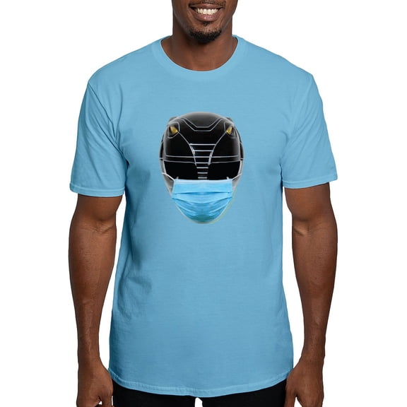 CafePress - Power Rangers Black Ranger W Men's Classic T Shirt - Fitted T-Shirt, Vintage Fit Soft Cotton Tee