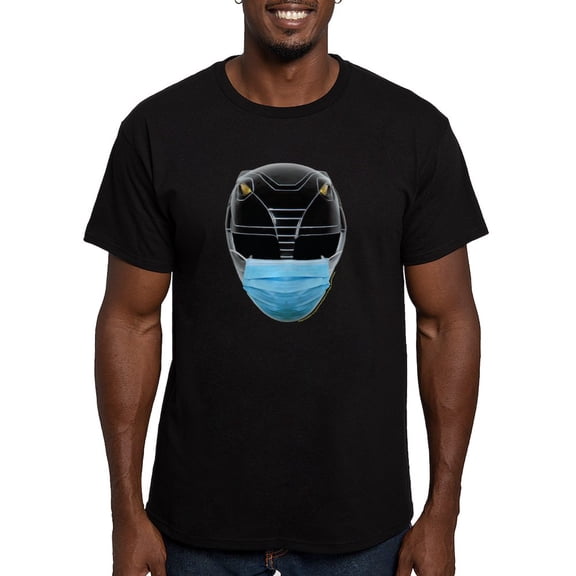 CafePress - Power Rangers Black Ranger W Men's Classic T Shirt - Men's Fitted T-Shirt