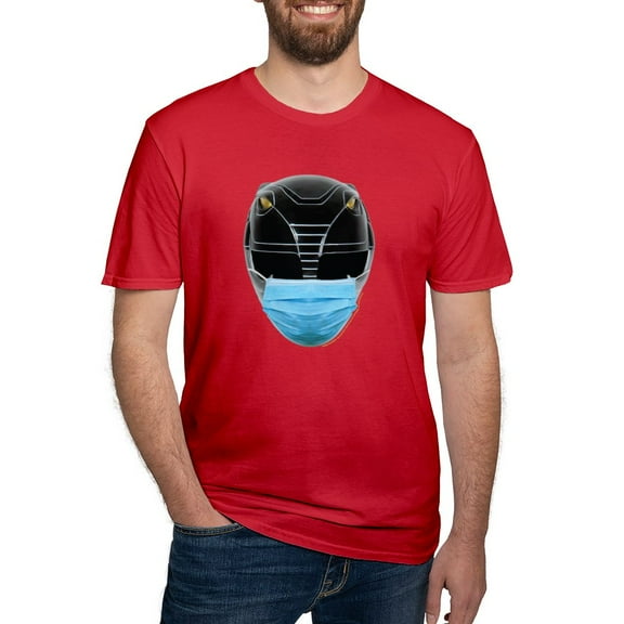 CafePress - Power Rangers Black Ranger W Men's Classic T Shirt - Men's Fitted T-Shirt
